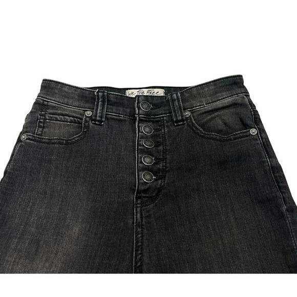 Free People We The Free Flare Bell Bottom Jeans High Rise Denim Super Flared 25 - Picture 9 of 13